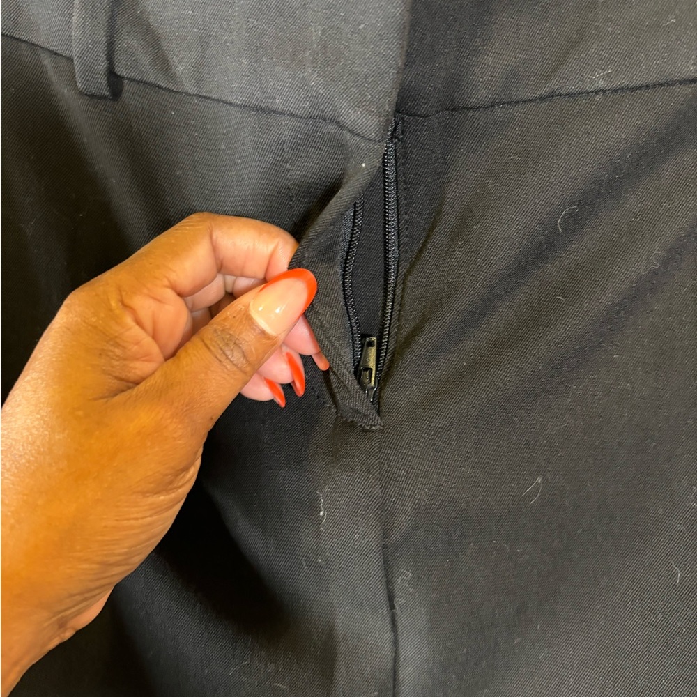 Gap Basic Black Mini Skirt W/ Split - image 6